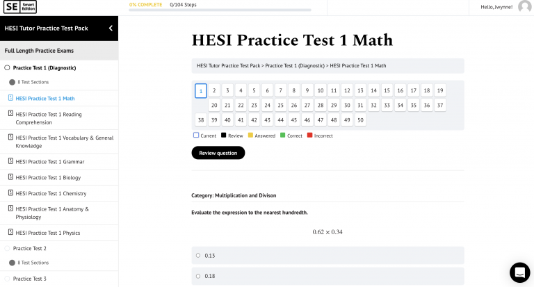 Free HESI A2 Practice Test Question