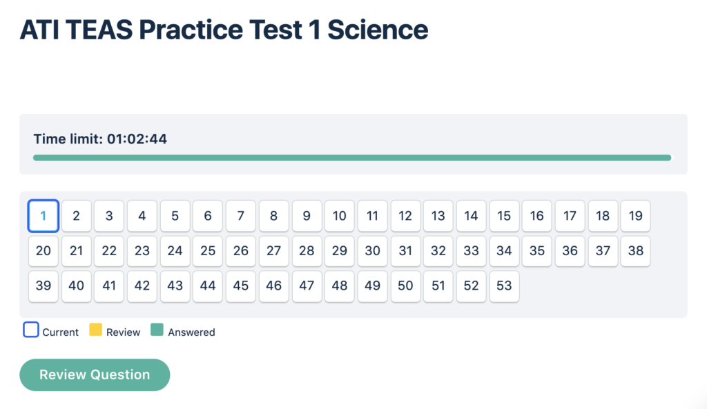TEAS Science Practice Test