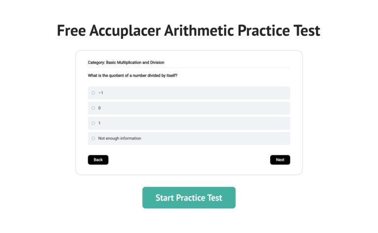 accuplacer test for math